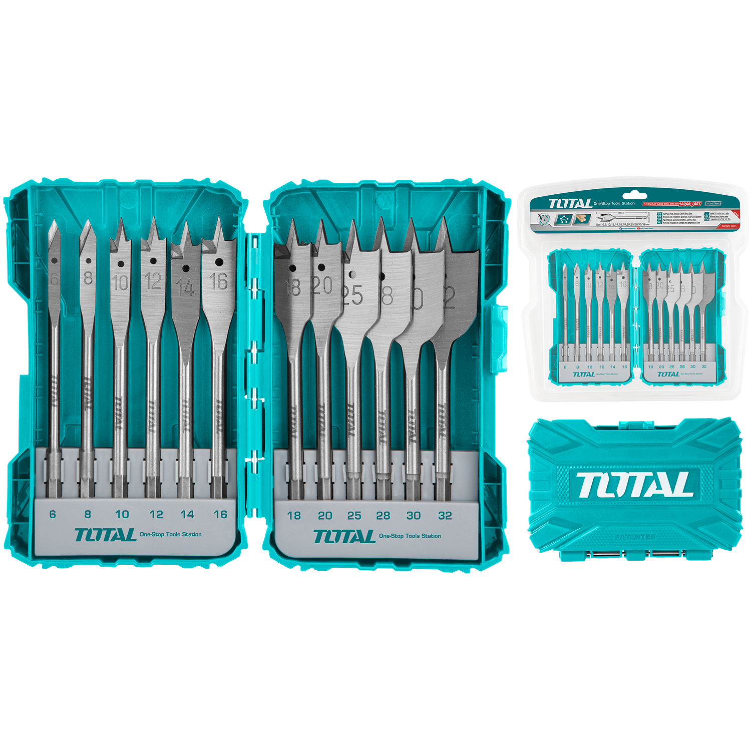 Set brocas paleta 12pzas TOTAL - Total Tools