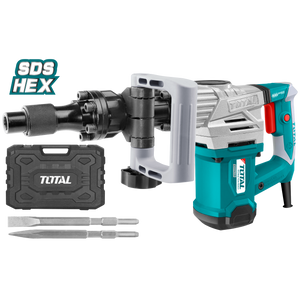 Martillo cincelador SDS HEX 1300W + Maleta TOTAL - Total Tools