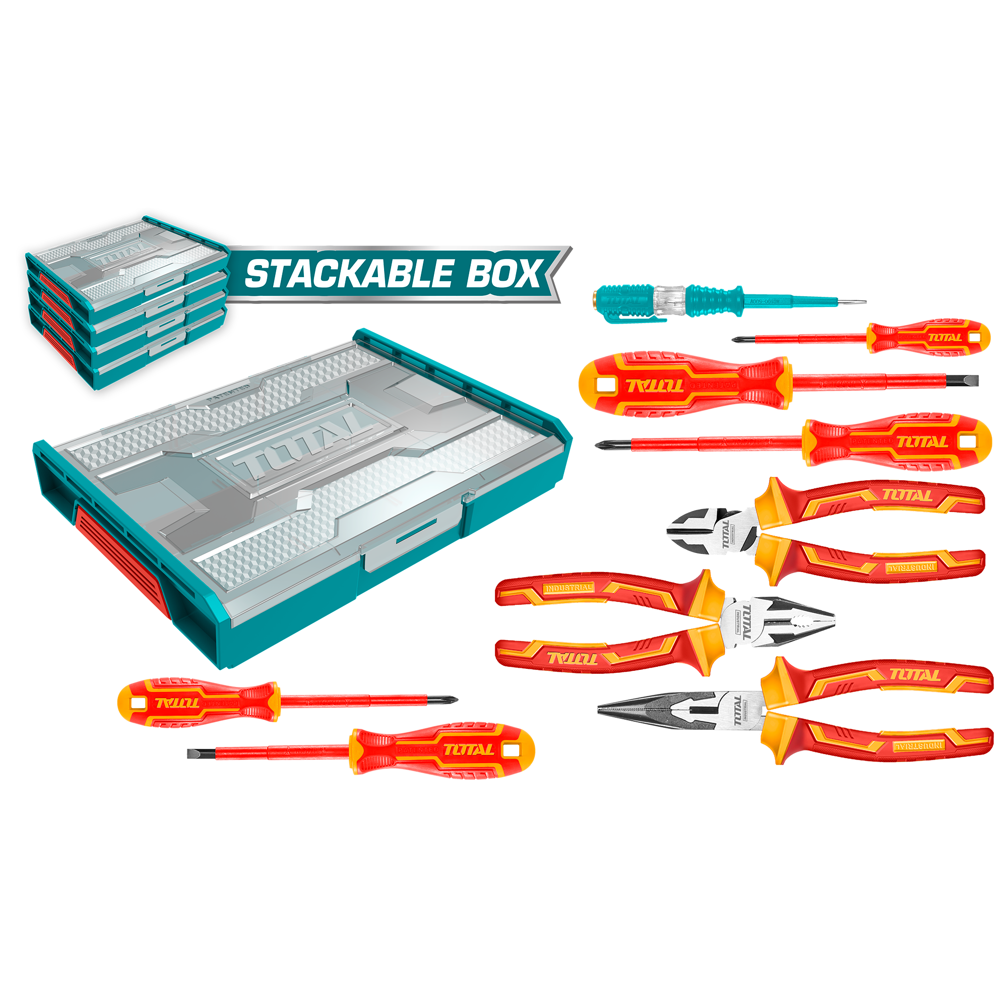 Set de herramientas aisladas 9pzas TOTAL - Total Tools