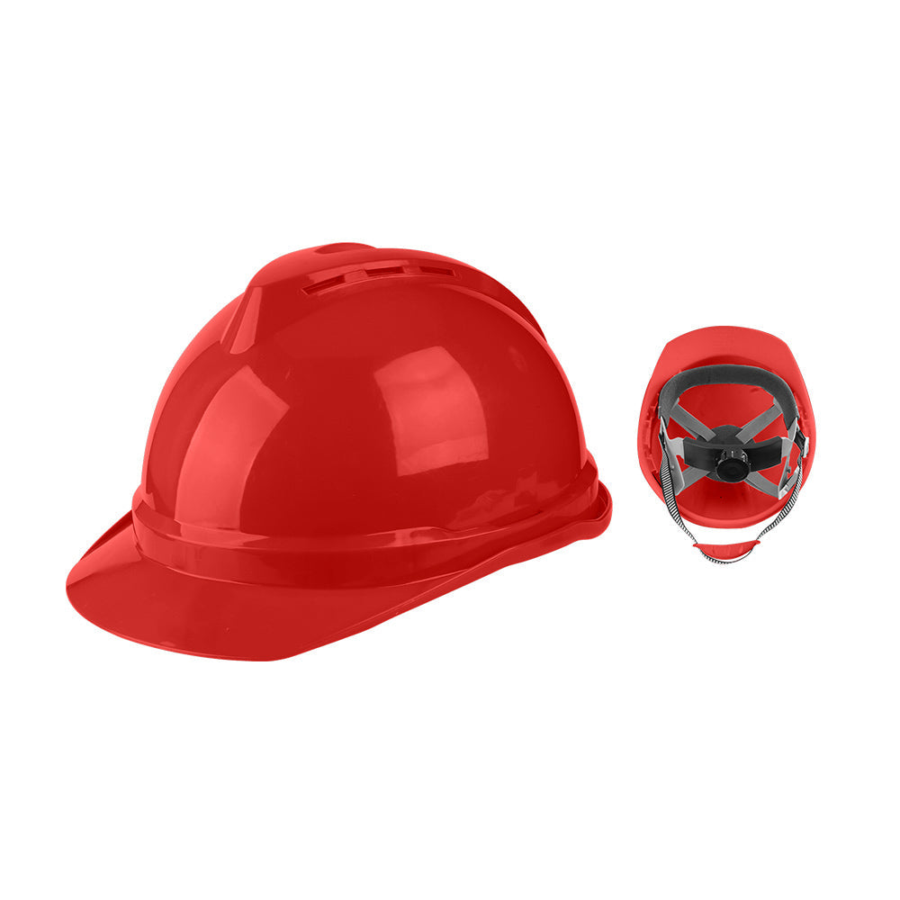 Casco de seguridad rojo TOTAL