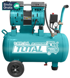 Compresor de aire silencioso 0,8HP 24L TOTAL - Total Tools