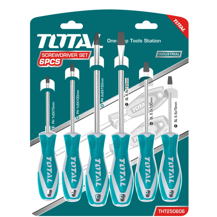 Set destornilladores 6pzas TOTAL - Total Tools