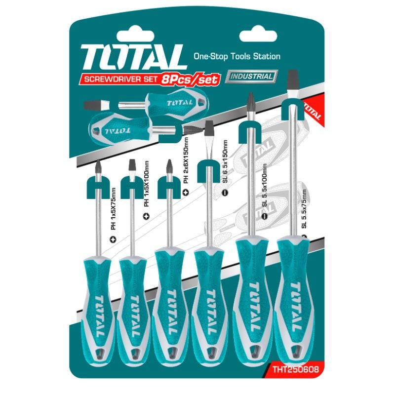 Set destornilladores 8pzas TOTAL - Total Tools