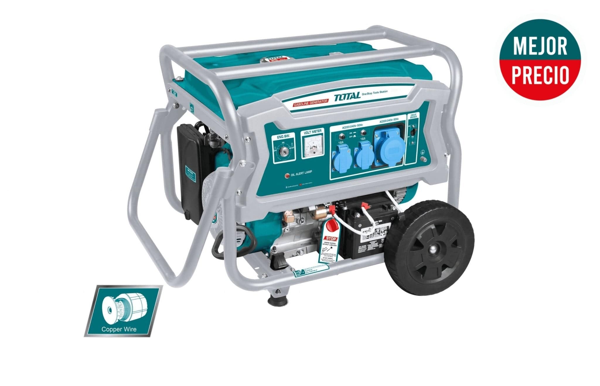 Generador a gasolina 6.5kw TOTAL - Total Tools