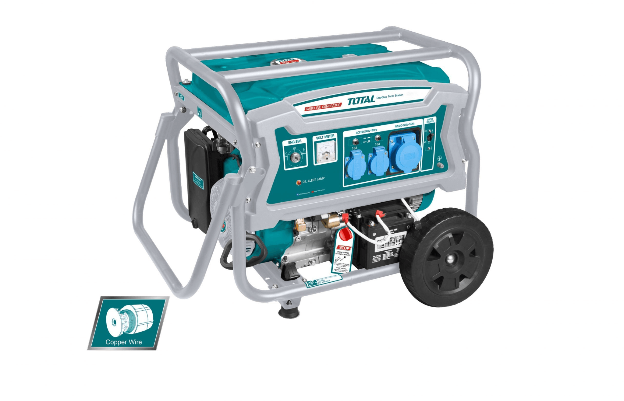 Generador a gasolina 6.5kw TOTAL - Total Tools