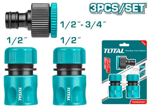 Set de conectores rápidos 3pzas TOTAL - Total Tools